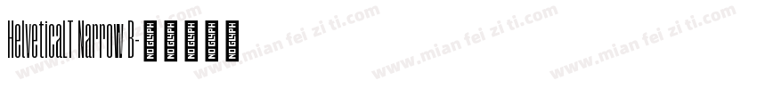 HelveticaLT Narrow B字体转换